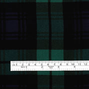 Plaid Viscose Double Georgette - Malachite (2nd Grade)