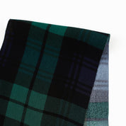 Plaid Viscose Double Georgette - Malachite (2nd Grade)