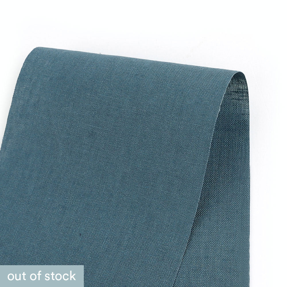Plain Weave Linen - Bluestone