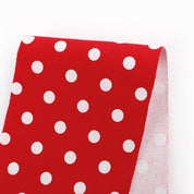 Minnie Spot Peached Stretch Cotton - Red