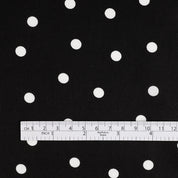 Polka Dot Cotton Sateen - Black