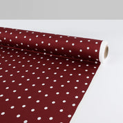 Polka Dot Cotton Sateen - Claret