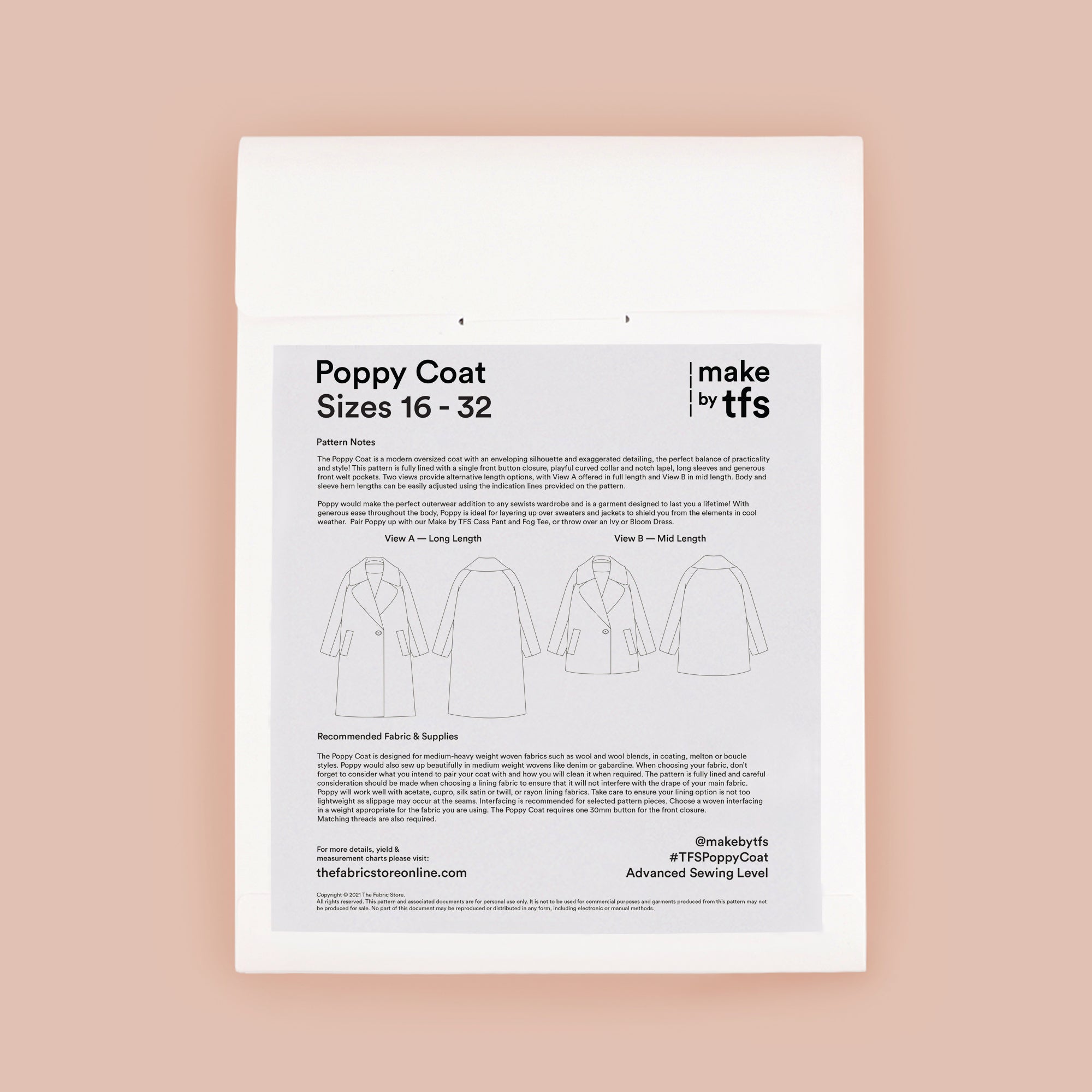 Make by TFS - Poppy Coat / Paper