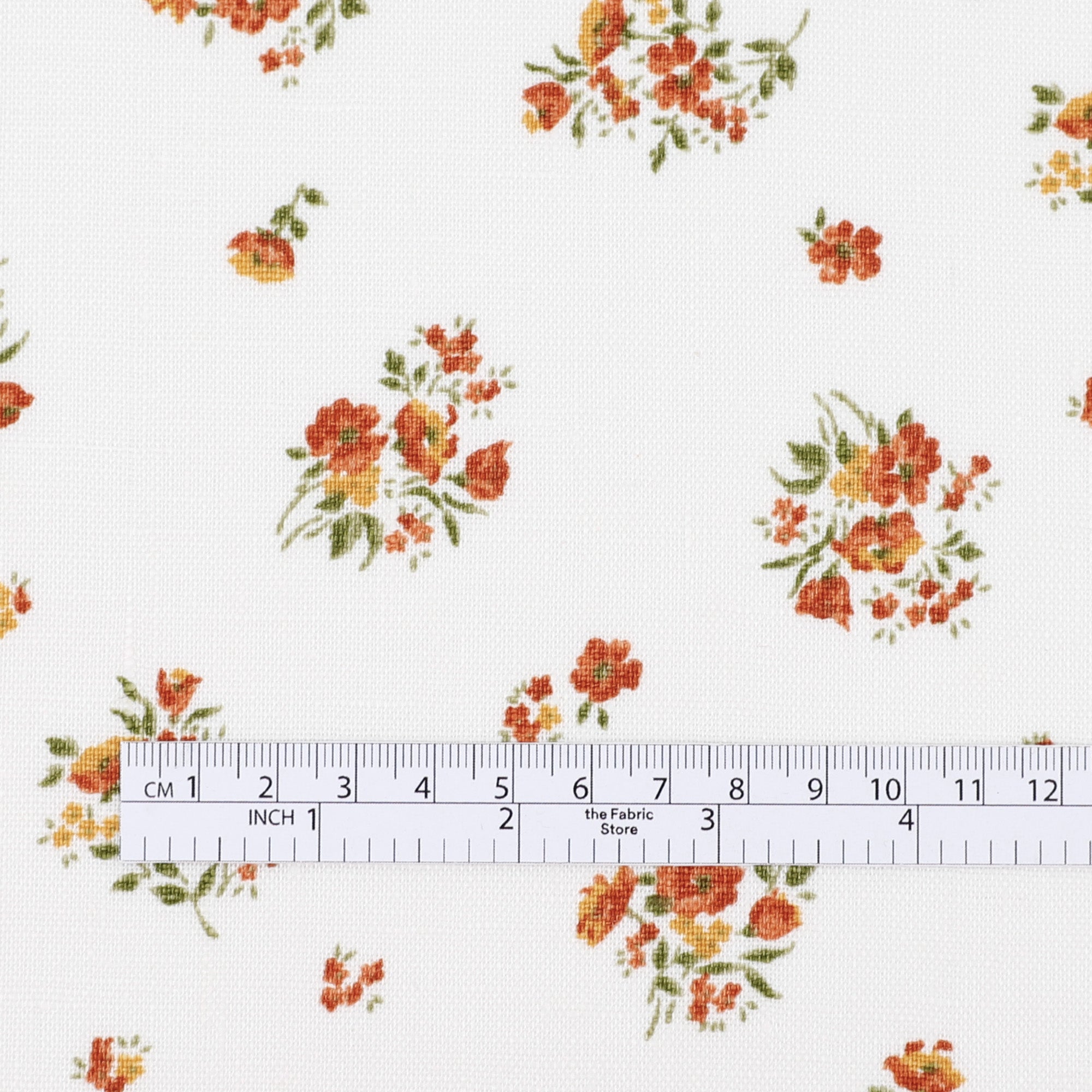 Pretty Posy Linen - Terra Rosa