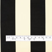 Large Stripe Stretch Cotton Sateen - Cream
