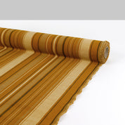 Printed Stripe Crumpled Cotton Cord - Cider