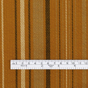 Printed Stripe Crumpled Cotton Cord - Cider