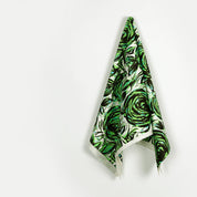 Painted Camelia Stretch Cotton Sateen - Sour Lime (1.7m Bundle)
