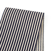 11oz Hickory Stripe Denim - Ink / Cream