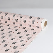 Leopard Motif Viscose Challis - Taffy