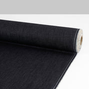 Reverse Paisley Stretch Denim - Ink