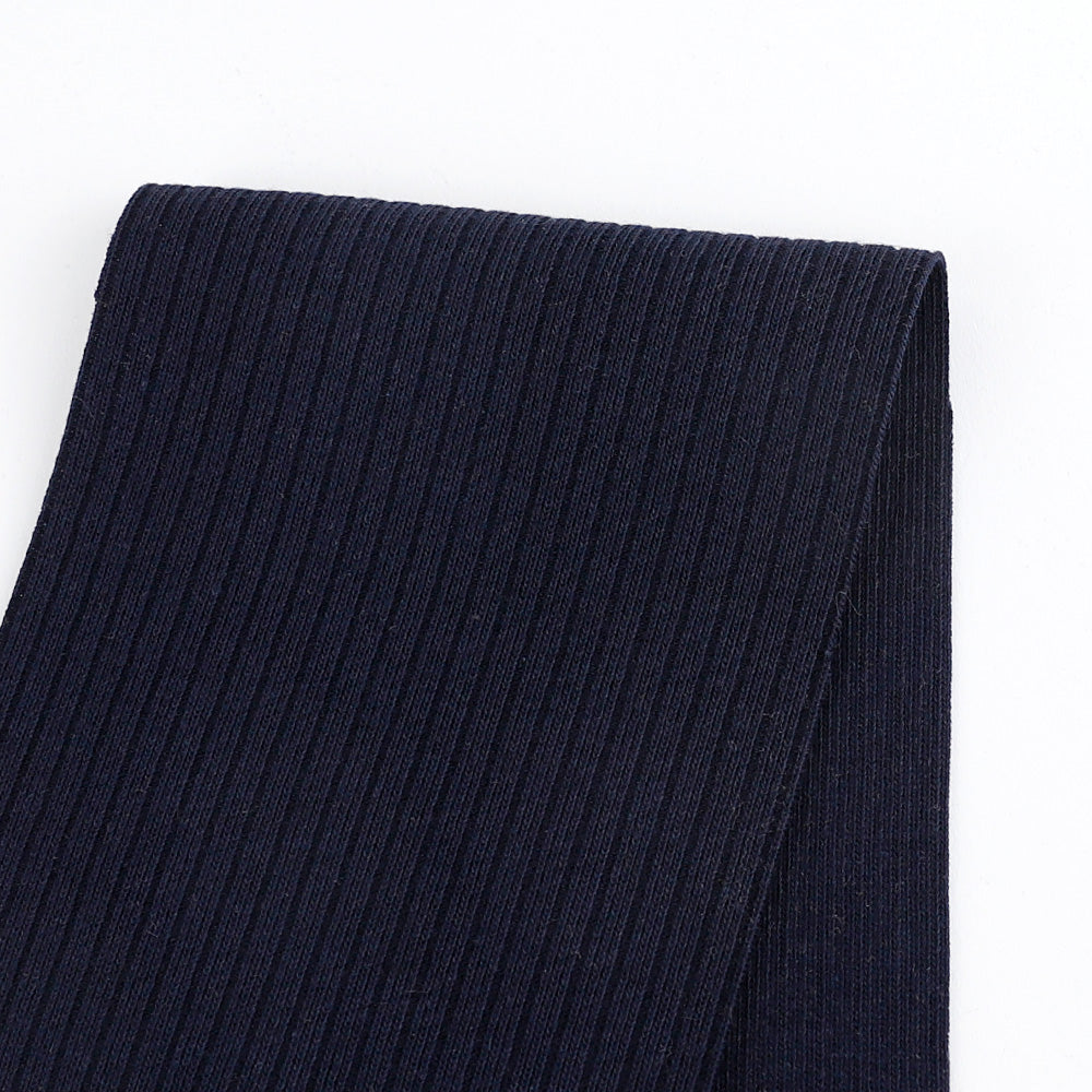 GOTS Organic Cotton Rib - Navy