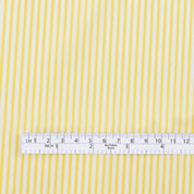 Candy Stripe Cotton/Cupro Shirting - Lemon (Pieces)