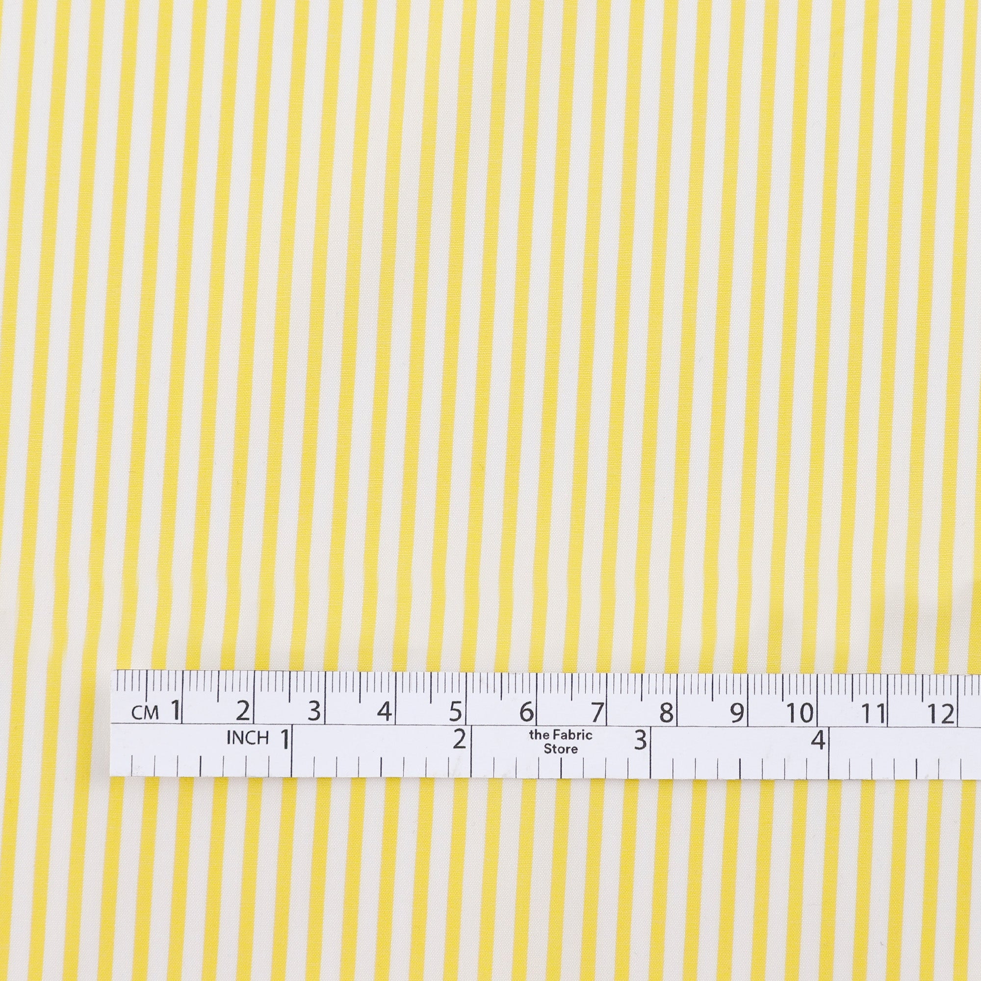 Candy Stripe Cotton/Cupro Shirting - Lemon (Pieces)