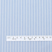 Classic Stripe Cotton Shirting - Blue