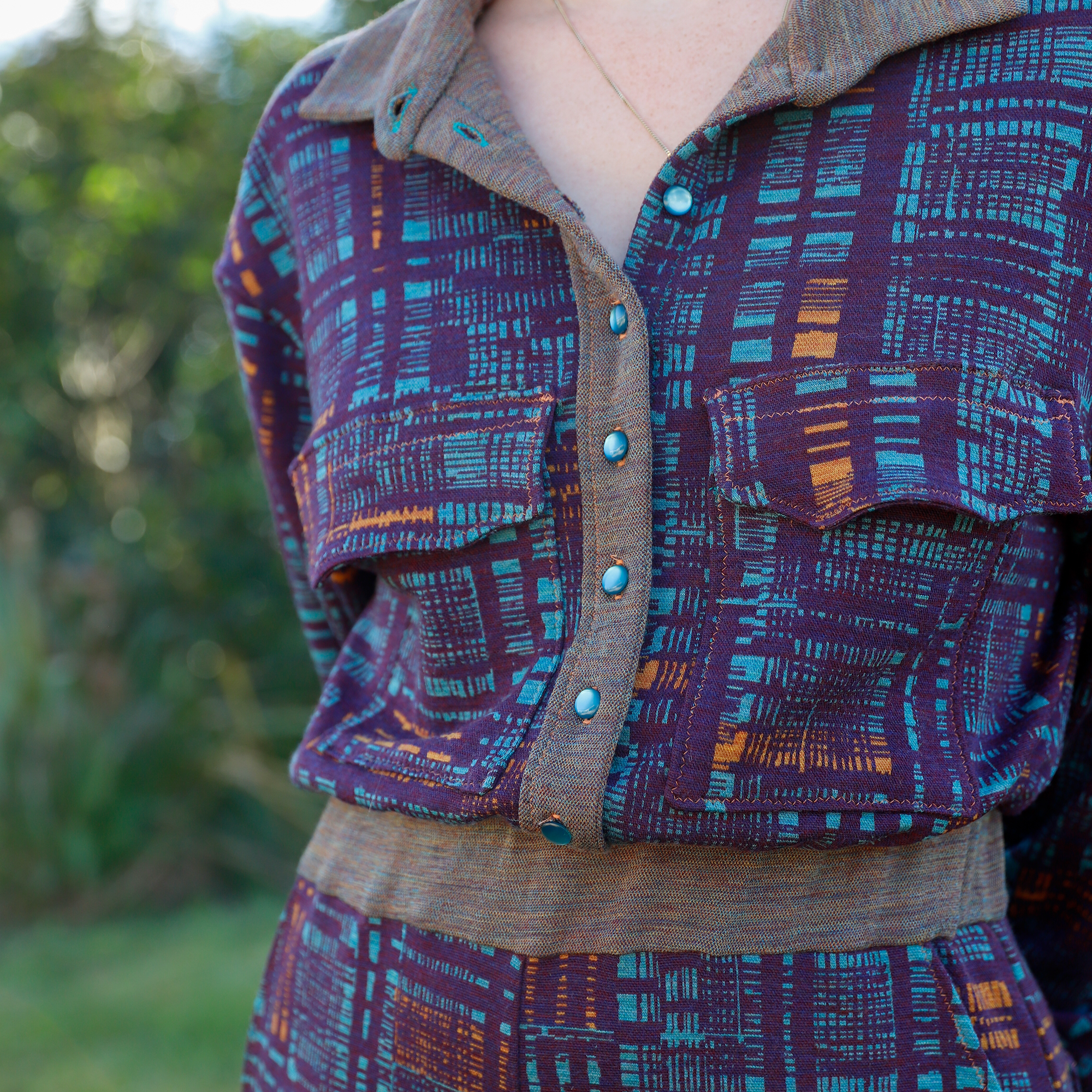 City Lights Merino Jacquard - Fluorite