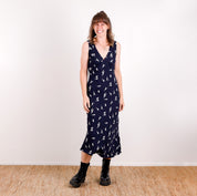 Dancing Nymphs Viscose/Rayon Crepe - Midnight