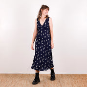 Dancing Nymphs Viscose/Rayon Crepe - Midnight