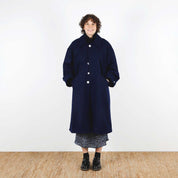 Pure Wool Melton - Navy