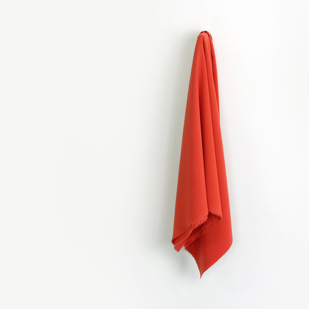 Satin Backed Crepe - Red