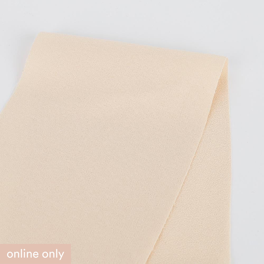 Satin Backed Crepe - Meringue