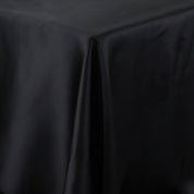Semi Sheer Silk Satin - Black