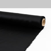 Semi Sheer Silk Satin - Black