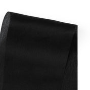 Semi Sheer Silk Satin - Black