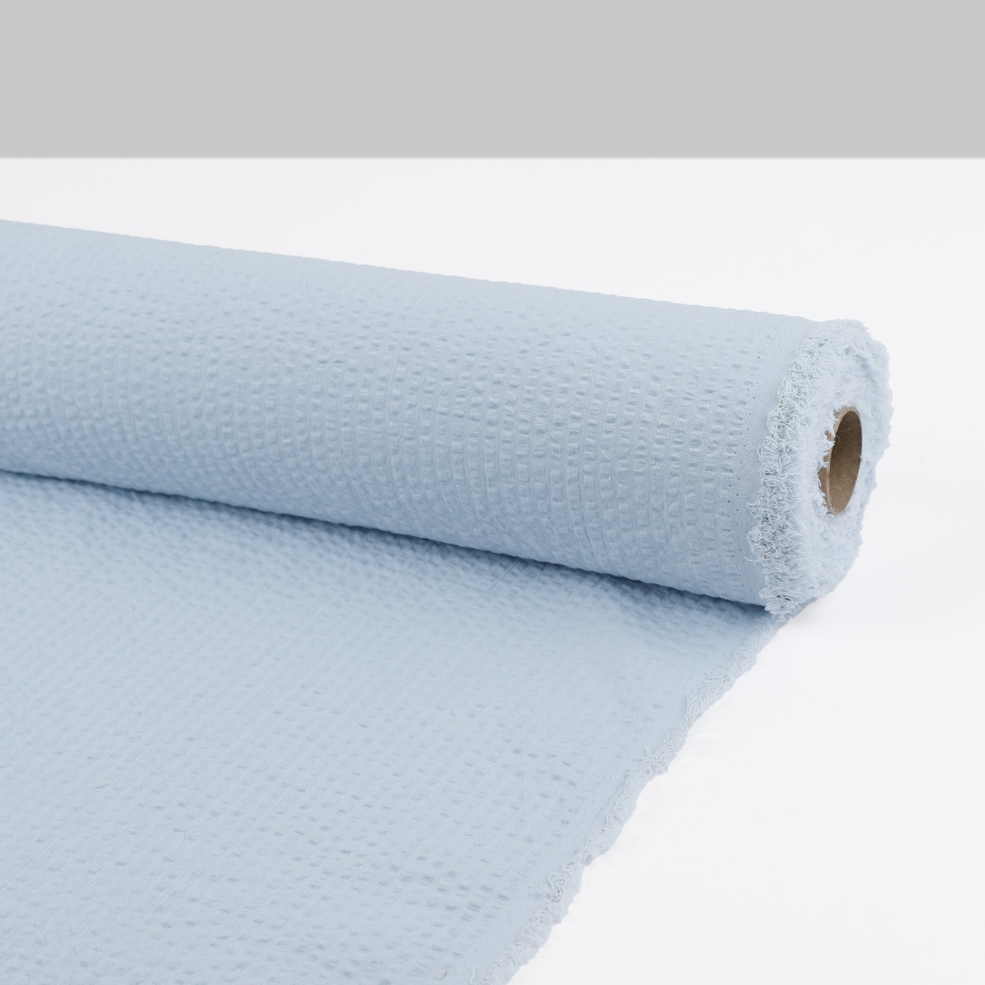 Stretch Seersucker Cotton - Mist (1.6m Bundle)