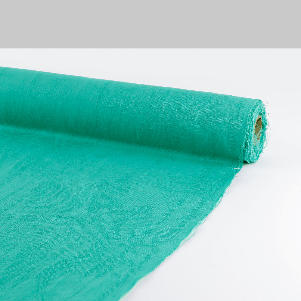 Palm Leaf Linen Jacquard - Spearmint