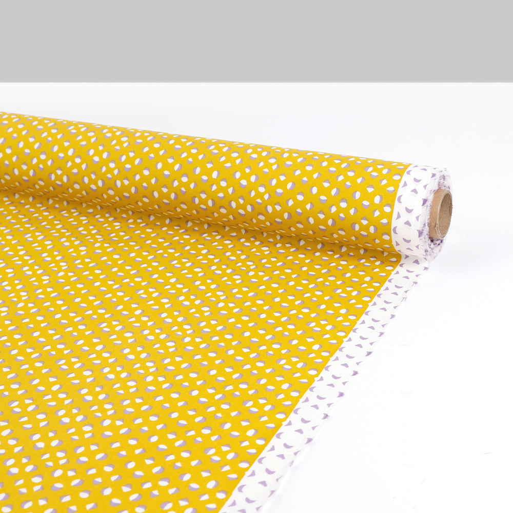 Shadow Shapes Stretch Cotton Poplin - Forsythia