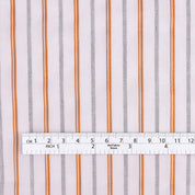Twill Stripe Cotton - Spinel / Ochre