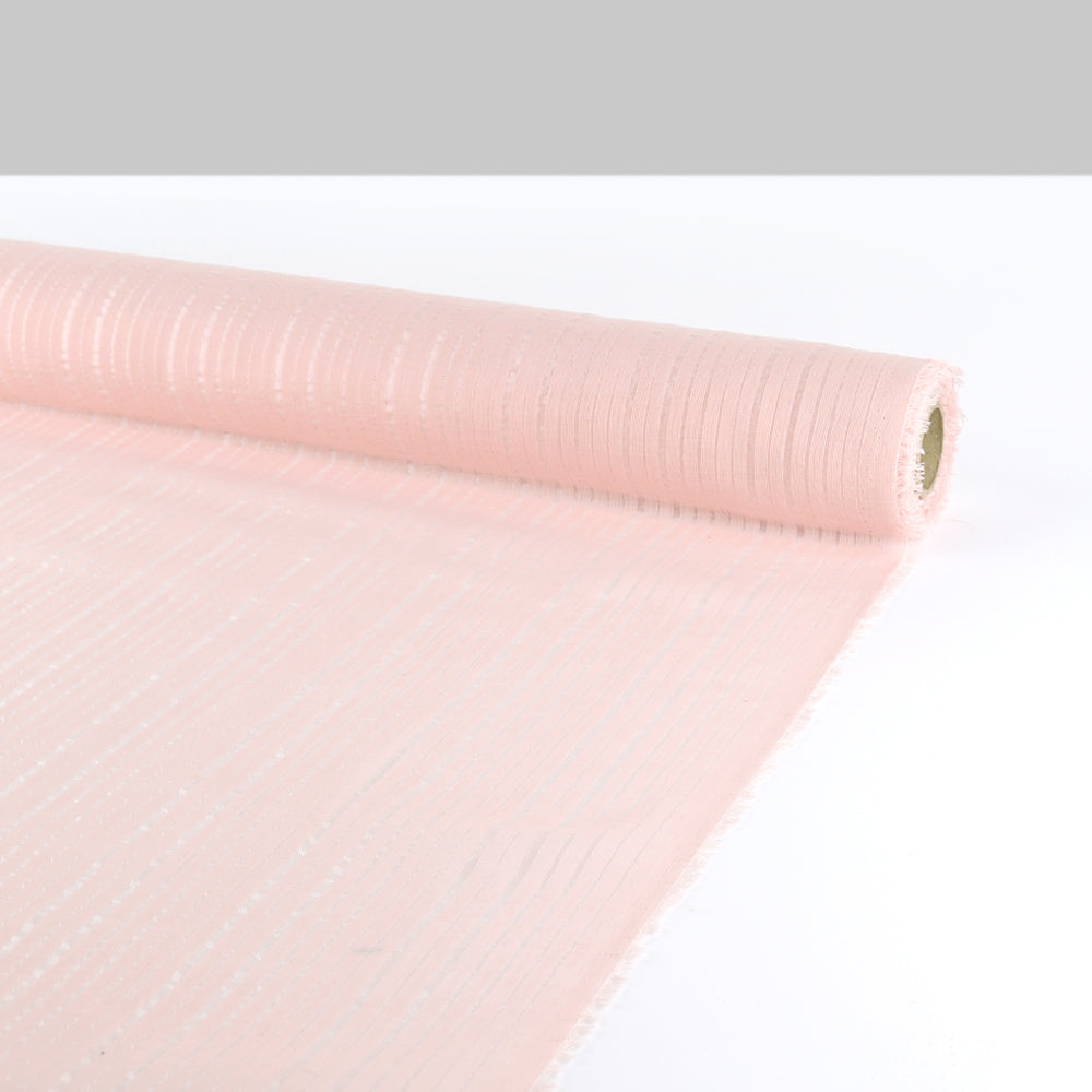 Shimmer Stripe Muslin - Strawberry Milk