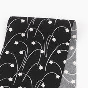 Shooting Star Satin Backed Crepe - Black
