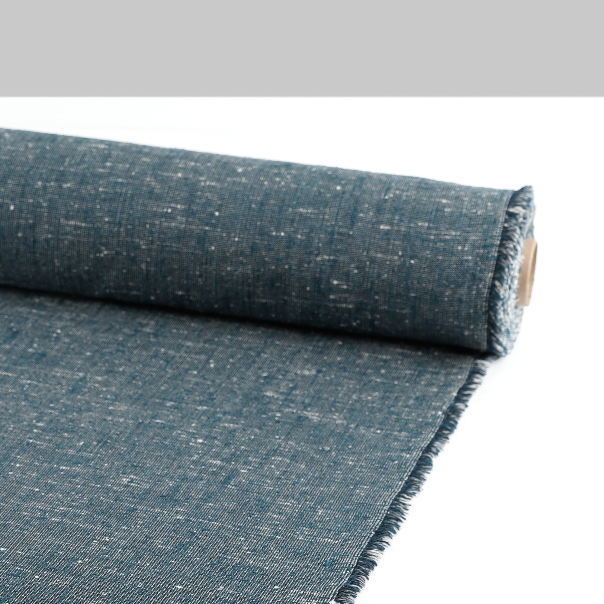 Silk End-On-End Slub Suiting - Woad Blue (2.2m Bundle)