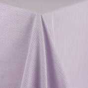 Poly / Cotton Small Stripe Shirting - Purple