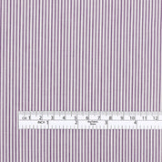Poly / Cotton Small Stripe Shirting - Purple