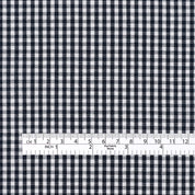 Little Gingham Soft Cotton Shirting - Navy