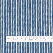 7oz Hickory Stripe Cotton - Bright Indigo