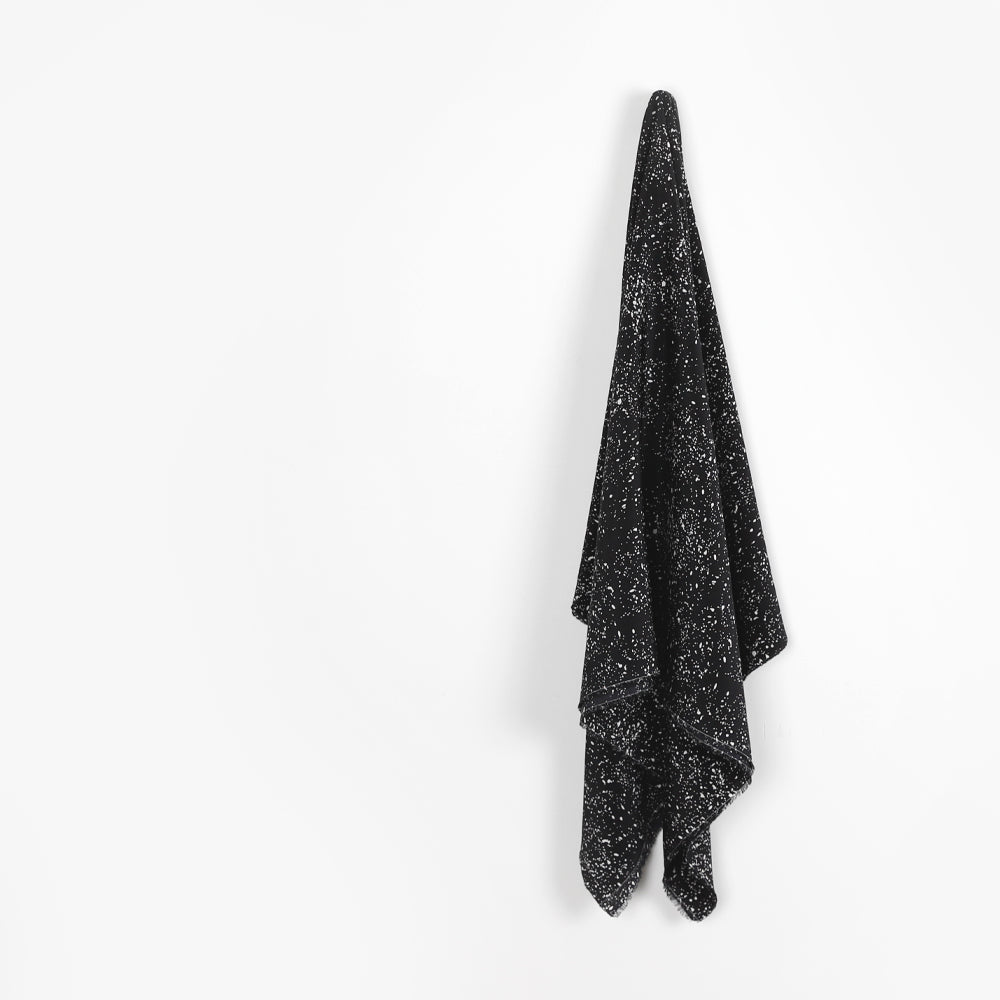 Speckle Silk Crepe de Chine - Black