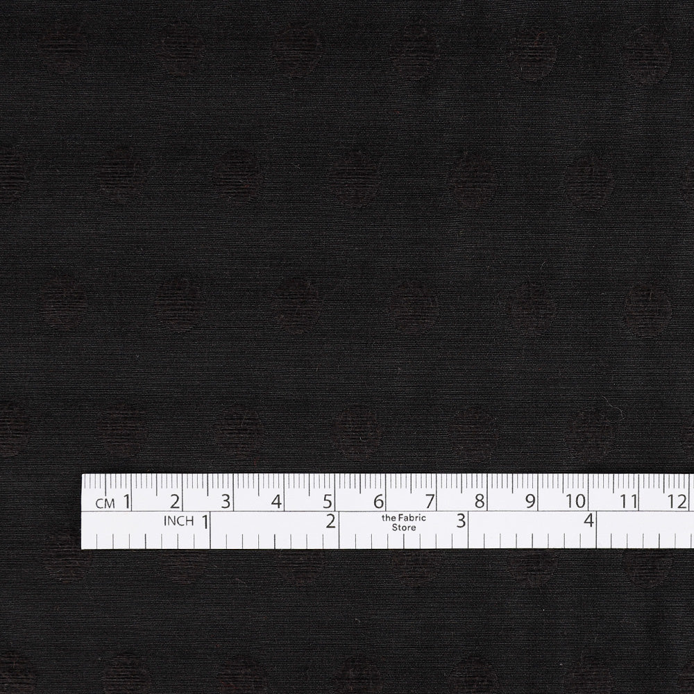 Spot Jacquard Cotton - Black
