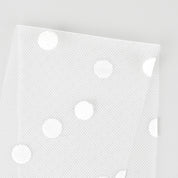 Flocked Dot Tulle - Ivory
