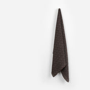 Staggered Block Viscose Crepe - Dark Chocolate