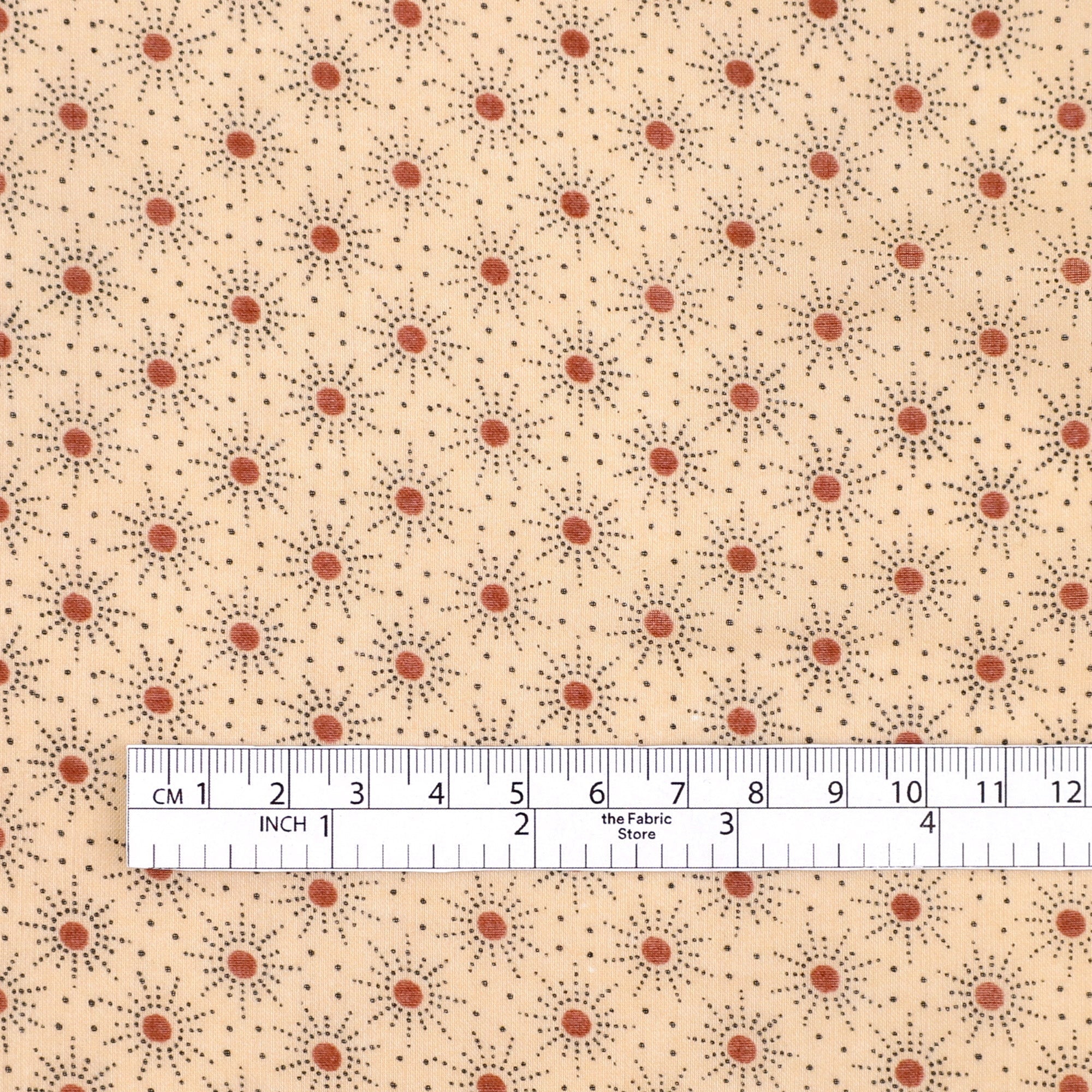 Twinkle Sun Cotton Voile - Sepia