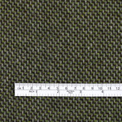 Stepped Wool Blend Coating - Green Mix