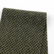 Stepped Wool Blend Coating - Green Mix