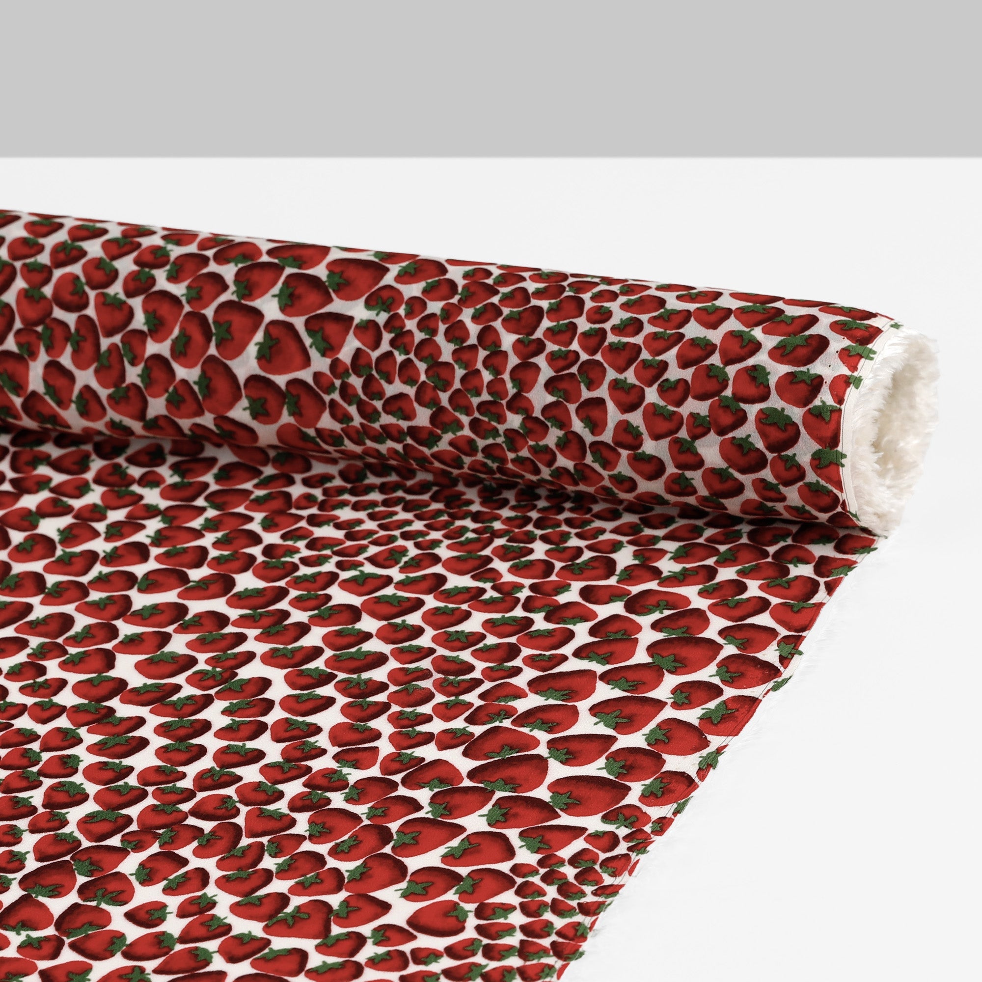 Strawberry Viscose Georgette - Red