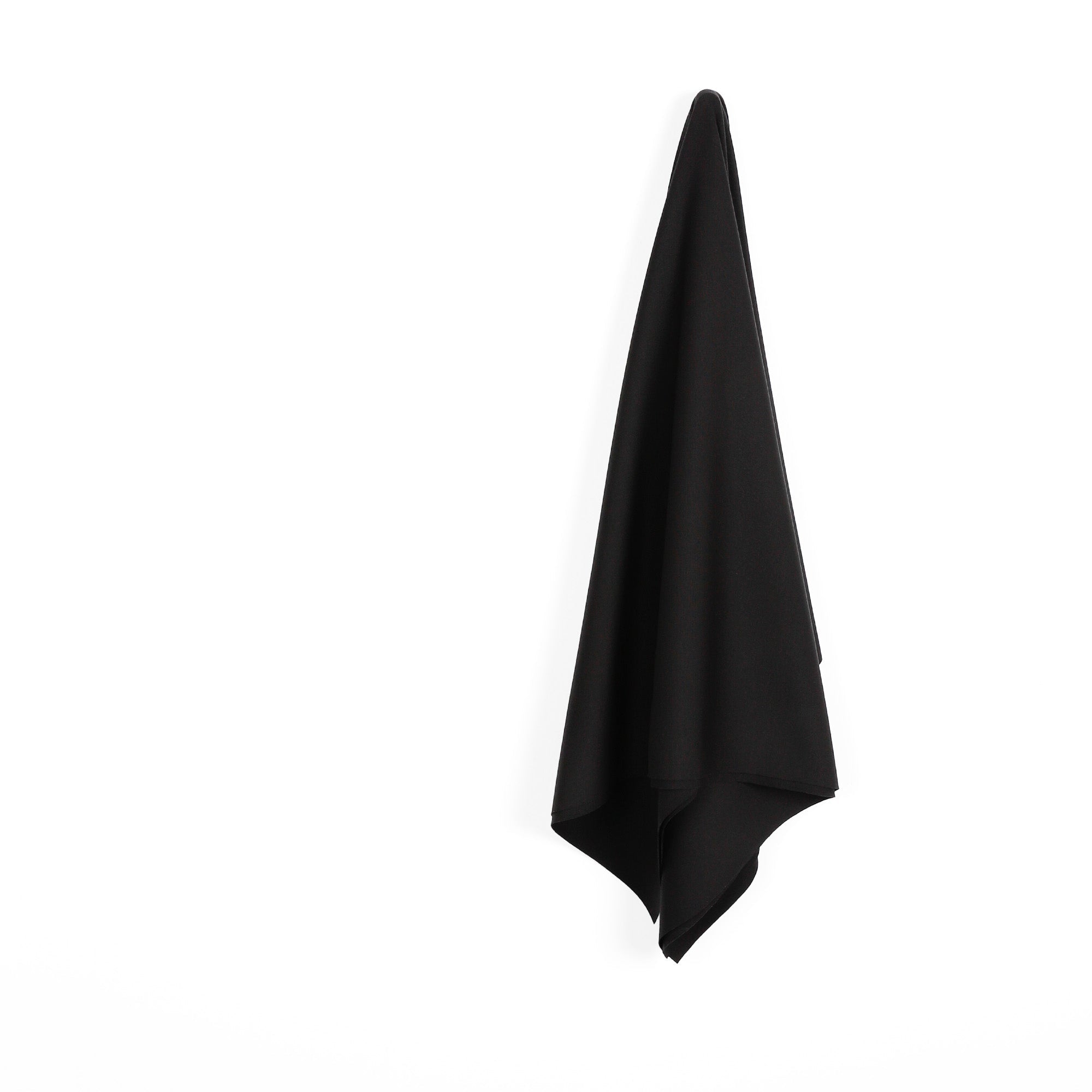 Stretch Merino Blend Ponte - Black