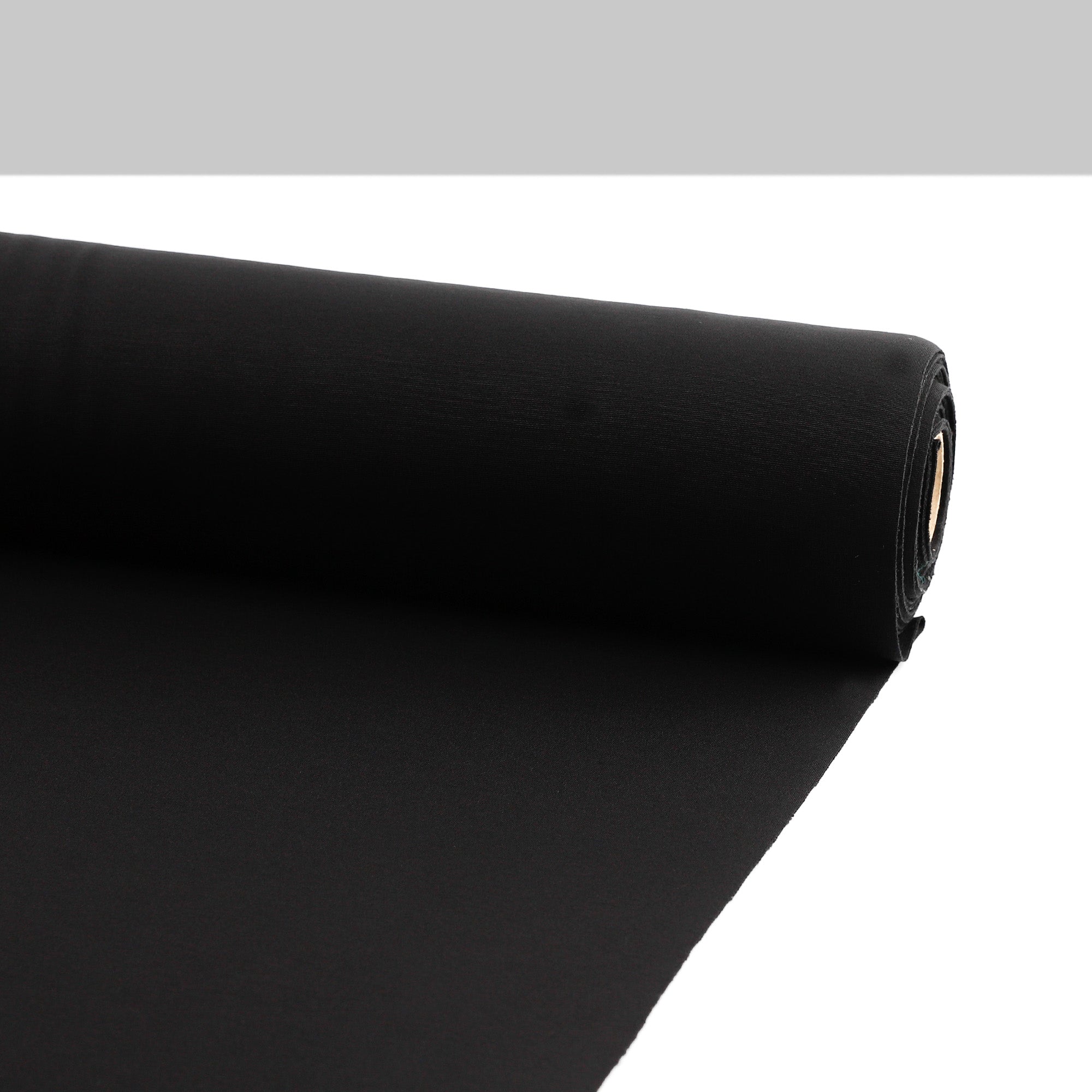 Stretch Merino Blend Ponte - Black