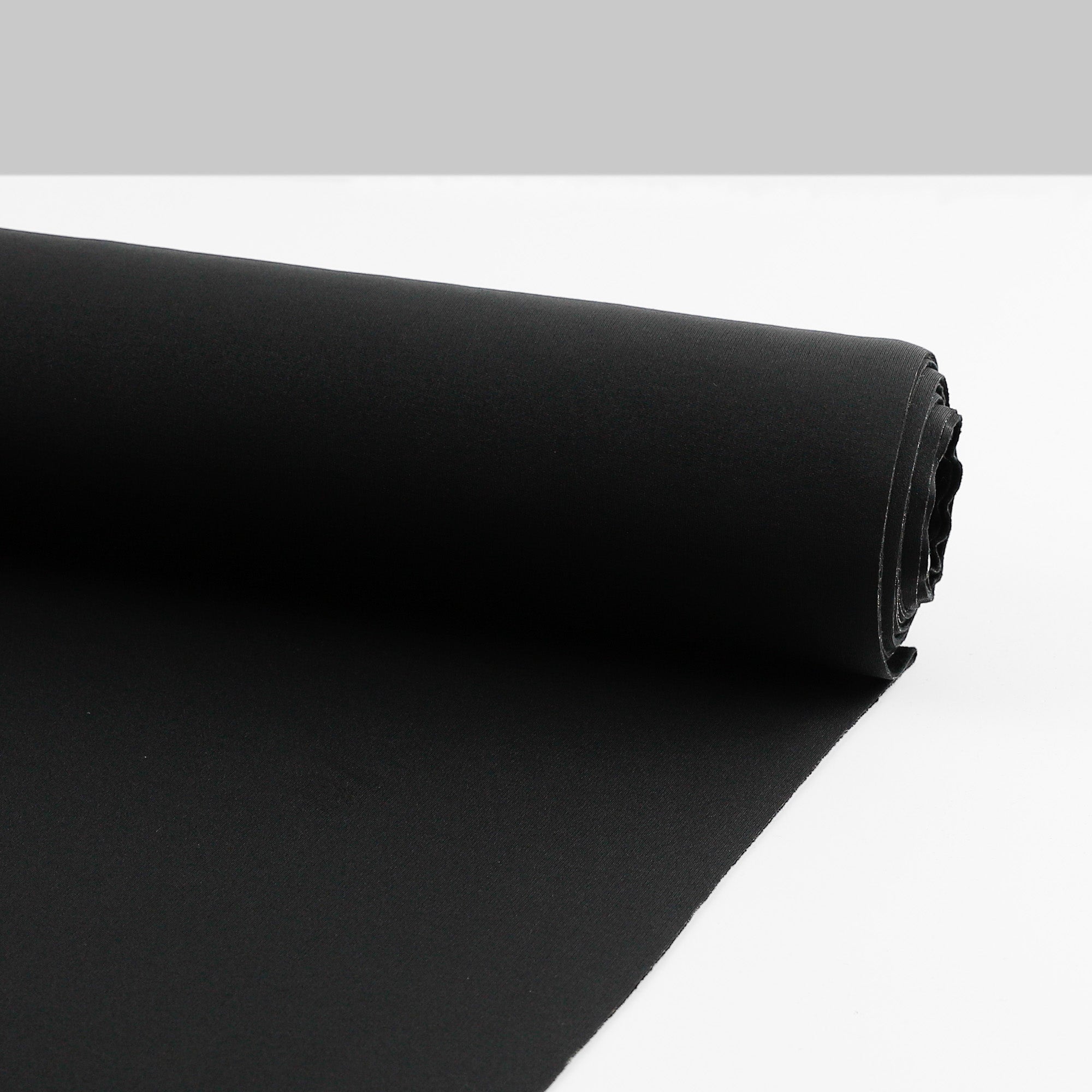 Stretch Merino / Recyled Poly Sweatshirting - Black